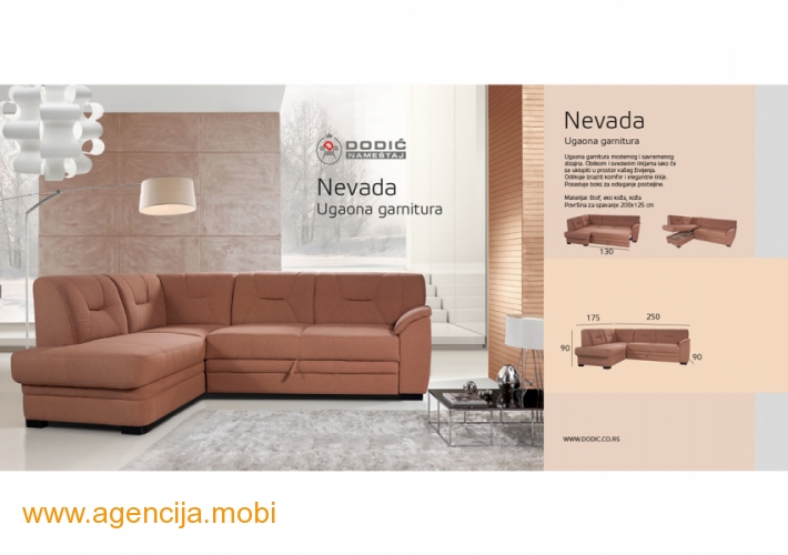 Nevada ugaona garnitura